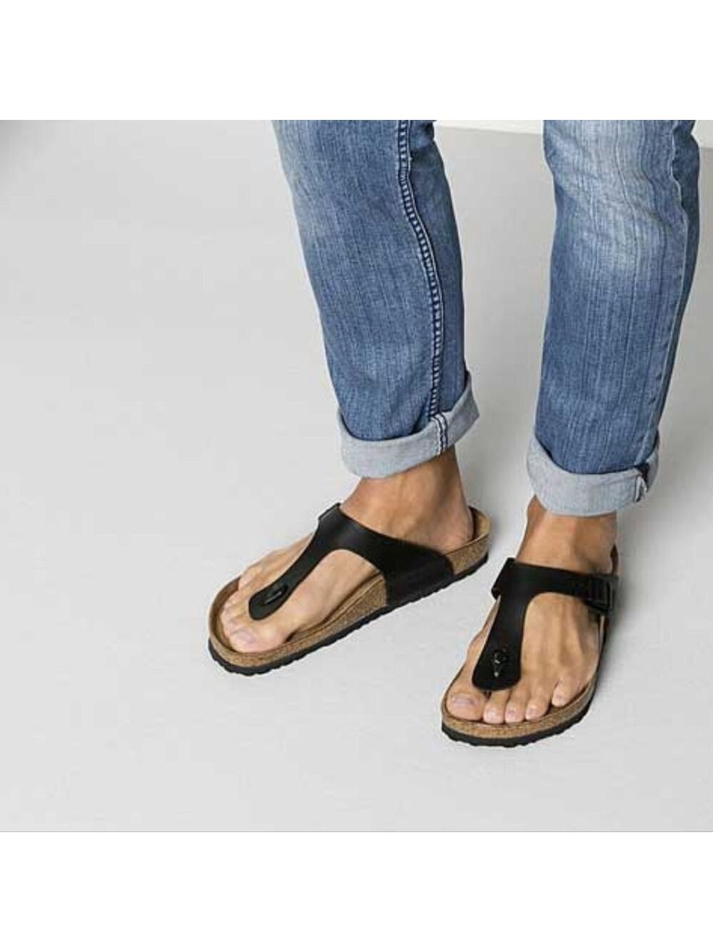 Birkenstock Gizeh Birko-Flor Black Sandals